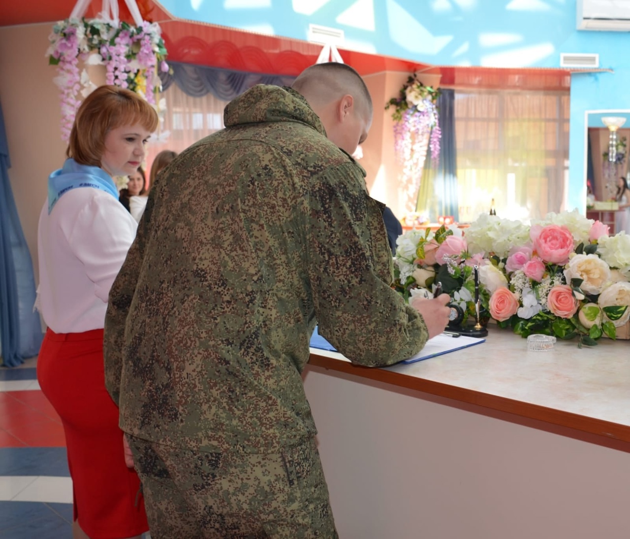 В Ракитянском районе после объявления частичной мобилизации 24 мобилизованных военнослужащих заключи брак со своими вторыми половинками»