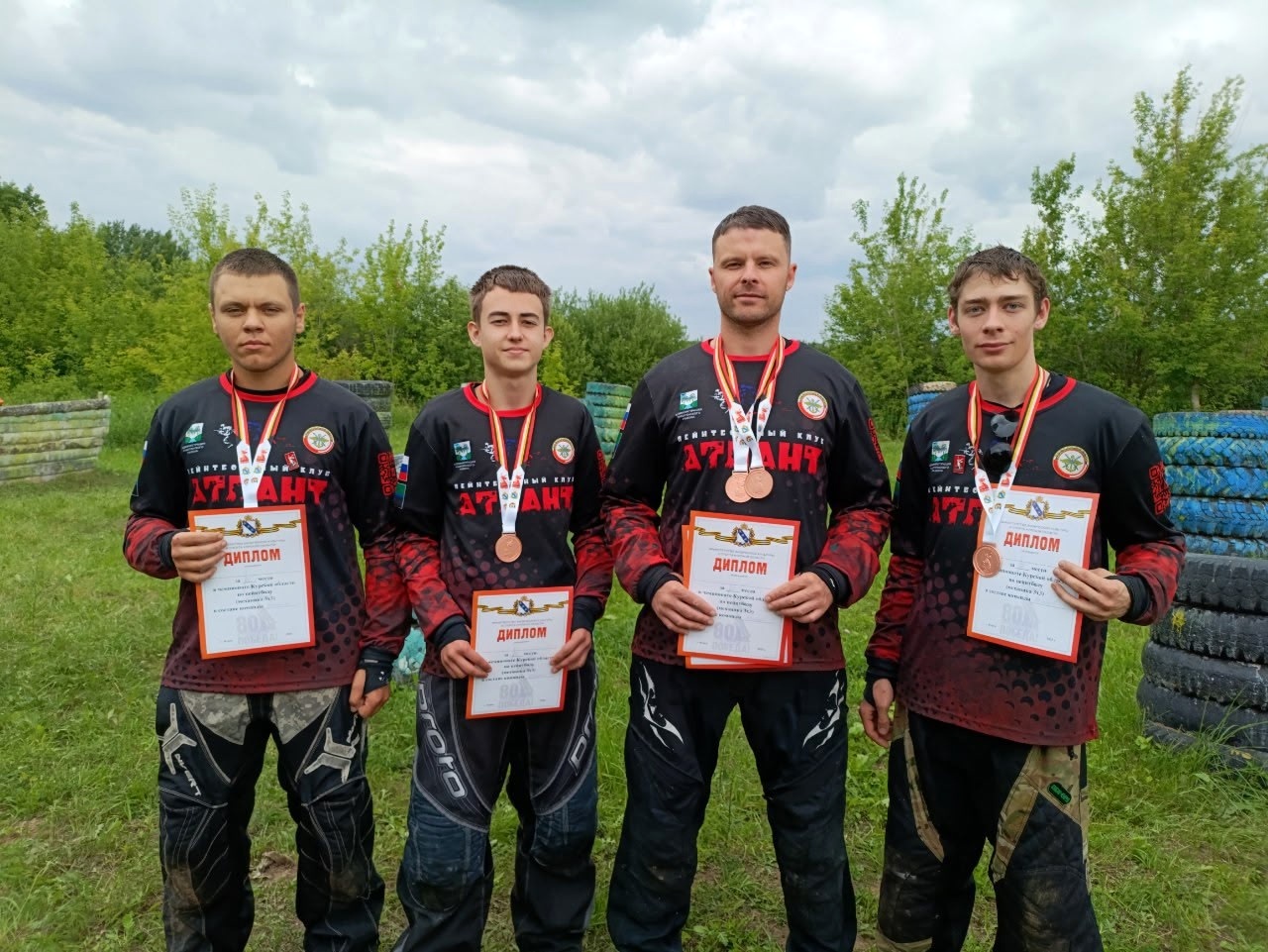 Ракитянская команда стала призёром чемпионата Курской области по пейнтболу.