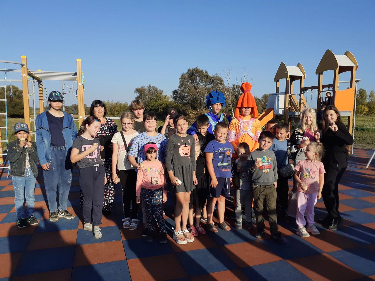В Ракитянском районе в рамках инициативного бюджетирования открылась ещё одна детская площадка.