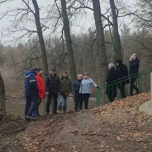 Работы по очистке пруда завершились в селе Центральное.