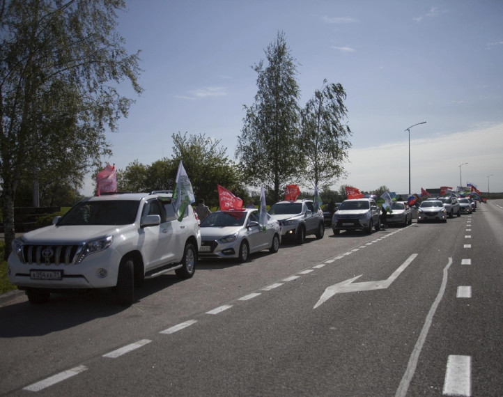Сегодня в Ракитянском районе состоялся традиционный автопробег в честь Дня Великой Победы.