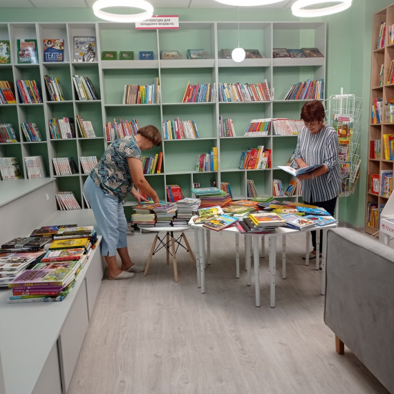 В Сахзаводской библиотеке продолжается модернизация в рамках национального проекта «Культура».