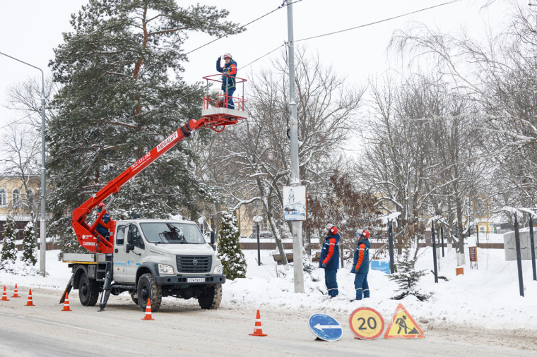 «Белгородэнерго» установил в регионе 7 тысяч светильников в 2023 году.