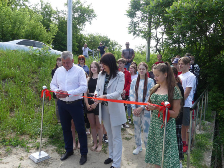 В Юсуповском парке Ракитянского района торжественно открыли пляж.