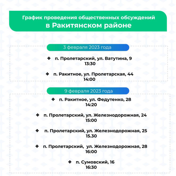 В Ракитянском районе пройдут пройдут общественные обсуждения после проведенного капитального ремонта многоквартирных домов..