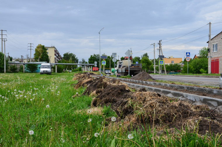 Подрядная организация начала строительство тротуарной дорожки, которая соединит посёлок Пролетарский и село Ворсклица.