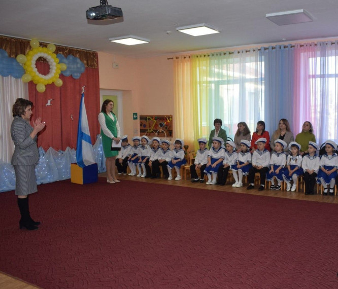 Состоялось торжественное посвящение в кадеты воспитанников старшей группы «Маленькие юнги» детского сада № 3.